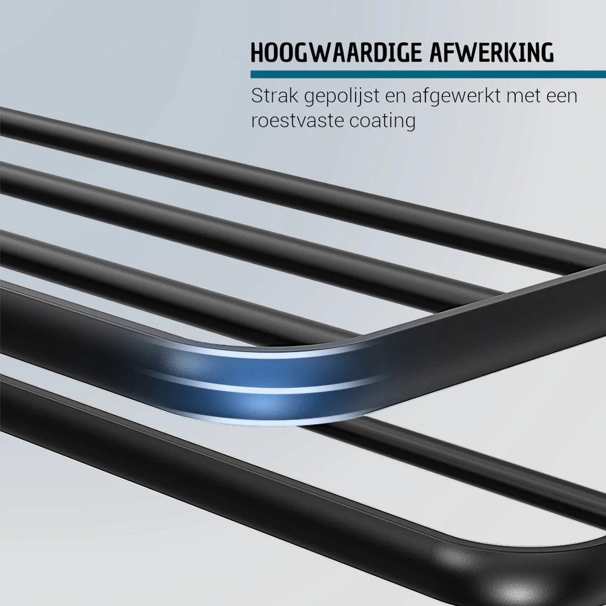 Vannons - Handdoekrek - Handdoekrek Badkamer - 2 Handdoeken - Handdoekrek Zelfklevend - Zwart 5 Vannons - Handdoekrek - Handdoekrek Badkamer - 2 Handdoeken - Handdoekrek Zelfklevend - Zwart - Afbeelding 3