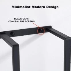 Handdoekrek - 70 Cm - RVS - Handdoekhouder BaderiQ Paris Large - MODEL 2023 - Schroeven Of Plakken - Handdoekenhouders - Handdoekhaak - Handdoek Organizer - Rvs Mat Zwart Poedercoating - Large H70xB20xD14 - Ook Beschikbaar In 40 Cm -Badkamer Product Winkel 1200x1200 1051