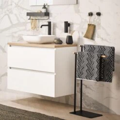 Sealskin Brix - Wandrek Met Handdoekrek 35 Cm - Zwart -Badkamer Product Winkel 1200x1200 1071