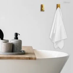 Dieux® - Luxe Handdoekhaakjes Zelfklevend - Handdoekhouder - Wandhaak - Acaciahout Haken - Zelfklevende Haakjes - Handdoeken - Handdoekrek - Badkamer - Keuken - Pasen -Badkamer Product Winkel 1200x1200 1079