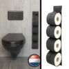 Reserverolhouder Hangend – Toiletrolhouder – Reserve Rolhouder – Zonder Boren – Rolhouder - Muur – Zwart - Antraciet - STOF & SPETTERVRIJ 1 Reserverolhouder Hangend – Toiletrolhouder – Reserve Rolhouder – Zonder Boren – Rolhouder - Muur – Zwart - Antraciet - STOF & SPETTERVRIJ -Badkamer Product Winkel 1200x1200 1134