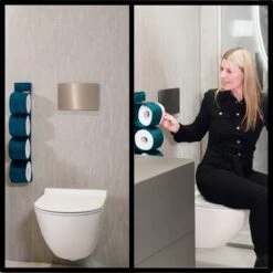 Reserverolhouder Hangend – Toiletrolhouder – Reserve Rolhouder – Zonder Boren – Rolhouder - Muur – Zwart - Antraciet - STOF & SPETTERVRIJ 16 Reserverolhouder Hangend – Toiletrolhouder – Reserve Rolhouder – Zonder Boren – Rolhouder - Muur – Zwart - Antraciet - STOF & SPETTERVRIJ -Badkamer Product Winkel 1200x1200 1135