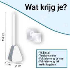 Mmoods Siliconen Golf Toiletborstel – WC Borstel Met Houder – Flexibele Siliconen WC Borstel – Antibacterieel – Hygiënisch – Wit -Badkamer Product Winkel 1200x1200 1140