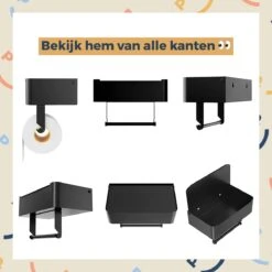 Toiletrolhouder Zwart Met Plankje En Bakje - Zonder Boren - Wc Rolhouder Zelfklevend - Inclusief Extra Handdoekhaak 16 Toiletrolhouder Zwart Met Plankje En Bakje - Zonder Boren - Wc Rolhouder Zelfklevend - Inclusief Extra Handdoekhaak -Badkamer Product Winkel 1200x1200 115
