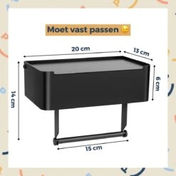 Toiletrolhouder Zwart Met Plankje En Bakje - Zonder Boren - Wc Rolhouder Zelfklevend - Inclusief Extra Handdoekhaak 18 Toiletrolhouder Zwart Met Plankje En Bakje - Zonder Boren - Wc Rolhouder Zelfklevend - Inclusief Extra Handdoekhaak -Badkamer Product Winkel 1200x1200 117