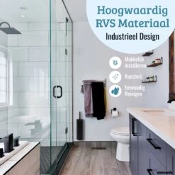 Mmoods WC Borstel Met Houder Hangend Zwart - Toiletborstel Siliconen Industrieel Design -Badkamer Product Winkel 1200x1200 1203