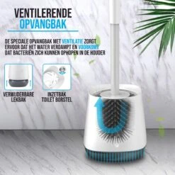 Strex Toiletborstel Siliconen Met Houder - Sneldrogend, Hygiënisch & Antibacteriële Werking - WC Borstel - Toilet Borstel Houder -Badkamer Product Winkel 1200x1200 1214