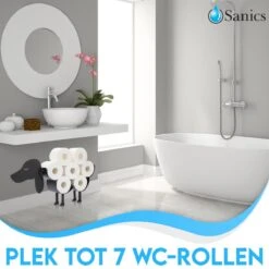 Sanics Reserverolhouder Vrijstaand - Hangend - Wandhouder - Hond - Zwart - Dier 13 Sanics Reserverolhouder Vrijstaand - Hangend - Wandhouder - Hond - Zwart - Dier -Badkamer Product Winkel 1200x1200 1221