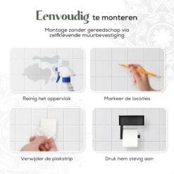 Gatot Goodies RVS Toiletrolhouder Met Plankje - WC Rolhouder Zwart Zonder Boren –Toiletpapierhouder Zelfklevend – Met Lade -Badkamer Product Winkel 1200x1200 129