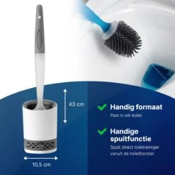 Mdxl® Siliconen WC Borstel Met Zeepdispenser - Hervulbaar - Vrijstaand Of Hangend - Sneldrogend, Hygiënisch & Antibacteriële Werking - Zonder Boren - Toilet Brush - Toiletborstel Houder - Lekbak 15 Mdxl® Siliconen WC Borstel Met Zeepdispenser - Hervulbaar - Vrijstaand Of Hangend - Sneldrogend, Hygiënisch & Antibacteriële Werking - Zonder Boren - Toilet Brush - Toiletborstel Houder - Lekbak -Badkamer Product Winkel 1200x1200 1297