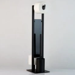 WENKO Toiletbutler Rivalta Zwart - Toiletborstel Met Houder, Toiletrolhouder En Reserverolhouder -Badkamer Product Winkel 1200x1200 1299