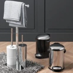 Sealskin Square Toiletbutler Vrijstaand - Toiletborstel Met Houder - Toiletrolhouder Zonder Klep - Reserverolhouder - Chroom -Badkamer Product Winkel 1200x1200 1317