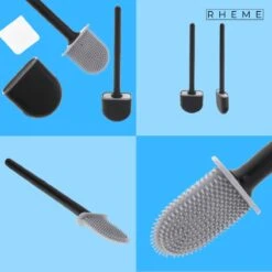 WC Borstel - Siliconen Borstel Met Houder - Hangend Met Plakstrip - Duurzaam Toilet Borstel - Zwart - Rheme 11 WC Borstel - Siliconen Borstel Met Houder - Hangend Met Plakstrip - Duurzaam Toilet Borstel - Zwart - Rheme -Badkamer Product Winkel 1200x1200 1371