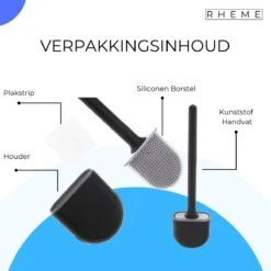 WC Borstel - Siliconen Borstel Met Houder - Hangend Met Plakstrip - Duurzaam Toilet Borstel - Zwart - Rheme 13 WC Borstel - Siliconen Borstel Met Houder - Hangend Met Plakstrip - Duurzaam Toilet Borstel - Zwart - Rheme -Badkamer Product Winkel 1200x1200 1373