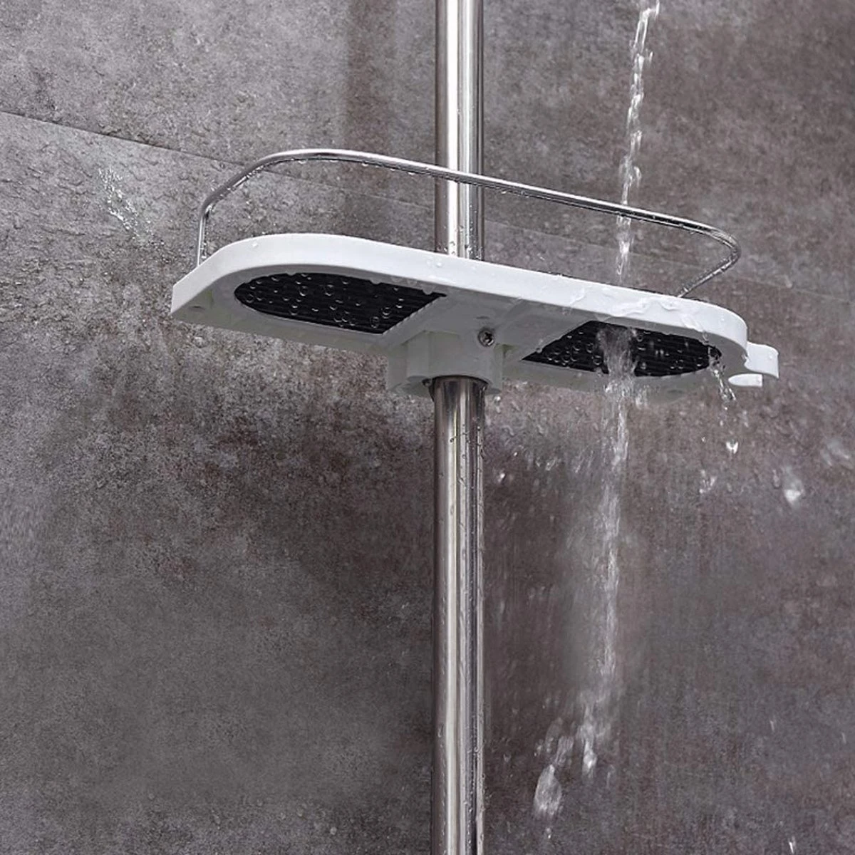 BOTC Doucherek - Zonder Boren - Doucherek Hangend – Badkamer Organizer – Douche Organizer - Doucherekje 6 BOTC Doucherek - Zonder Boren - Doucherek Hangend – Badkamer Organizer – Douche Organizer - Doucherekje - Afbeelding 4