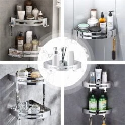 Merkloos Doucherek Zonder Boren – Doucherek Hangend – Badkamerrek – Zilver RVS – IP68 Waterdicht – 8KG Draagkracht -Badkamer Product Winkel 1200x1200 1517