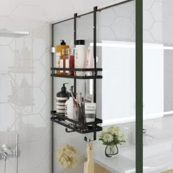 Souiri Doucherek - Stainless Doucherek - Zonder Boren - Doucherek Zwart - Doucherek Hangend - Badkamer Accessoires - RVS - 2 Laags 20 Souiri Doucherek - Stainless Doucherek - Zonder Boren - Doucherek Zwart - Doucherek Hangend - Badkamer Accessoires - RVS - 2 Laags -Badkamer Product Winkel 1200x1200 1523