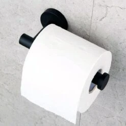 Design Toiletrolhouder - WC Rolhouder - RVS Mat Zwart - Incl. Schroeven -Badkamer Product Winkel 1200x1200 162