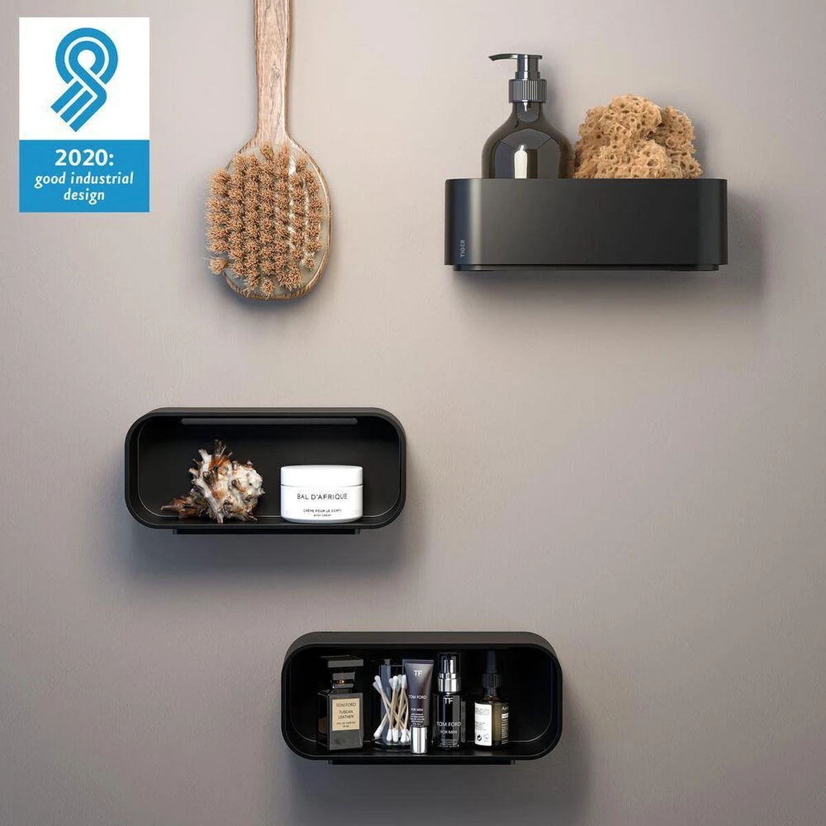 Tiger 2-Store - Wandrekje / Douchemandje - 25 Cm - Zwart 8 Tiger 2-Store - Wandrekje / Douchemandje - 25 Cm - Zwart - Afbeelding 6