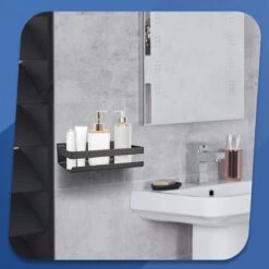 Roegaarden Doucherek Zonder Boren - Doucherekjes - Hangend - Zwart RVS - 23 CM 19 Roegaarden Doucherek Zonder Boren - Doucherekjes - Hangend - Zwart RVS - 23 CM -Badkamer Product Winkel 1200x1200 1652