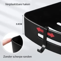 Sens Design Doucherekjes Set Van 3 - Doucherek Zonder Boren - Zwart 16 Sens Design Doucherekjes Set Van 3 - Doucherek Zonder Boren - Zwart -Badkamer Product Winkel 1200x1200 1657
