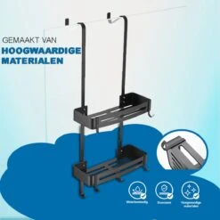 WITTS Doucherek - 2 Laags - Doucherek Zonder Boren - Doucherek Hangend - Doucherekje – Roestvrijj -Badkamer Product Winkel 1200x1200 1676