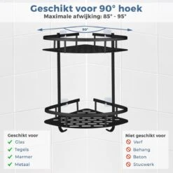 Merkloos Zelfklevend Doucherek 2 Laags - Ophangbaar Hoek Badrek Met Zuignap - Hangend Badkamer Rekje - Douchemandje - Geschikt Voor Muur/Wand Bevestiging - Ophangen Zonder Boren En Schroeven - Roestvrij - Mat Zwart 13 Merkloos Zelfklevend Doucherek 2 Laags - Ophangbaar Hoek Badrek Met Zuignap - Hangend Badkamer Rekje - Douchemandje - Geschikt Voor Muur/Wand Bevestiging - Ophangen Zonder Boren En Schroeven - Roestvrij - Mat Zwart -Badkamer Product Winkel 1200x1200 1687