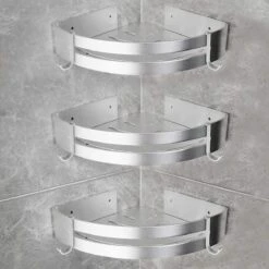 Sens Design Doucherekjes Set Van 3 - Doucherek Zonder Boren - Zilver -Badkamer Product Winkel 1200x1200 1695
