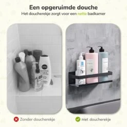 Doucherek Zwart 30 CM - Badkamer Rekje Douche - Zonder Boren - Douchemandje -Badkamer Product Winkel 1200x1200 1703