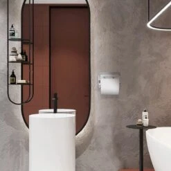 BOTC Toiletrolhouder Met Handdoekhaakjes - Toiletrolhouder - Toiletrolhouder - Zelfklevend / Boren / Zonder Boren - RVS - Zliver 17 BOTC Toiletrolhouder Met Handdoekhaakjes - Toiletrolhouder - Toiletrolhouder - Zelfklevend / Boren / Zonder Boren - RVS - Zliver -Badkamer Product Winkel 1200x1200 172