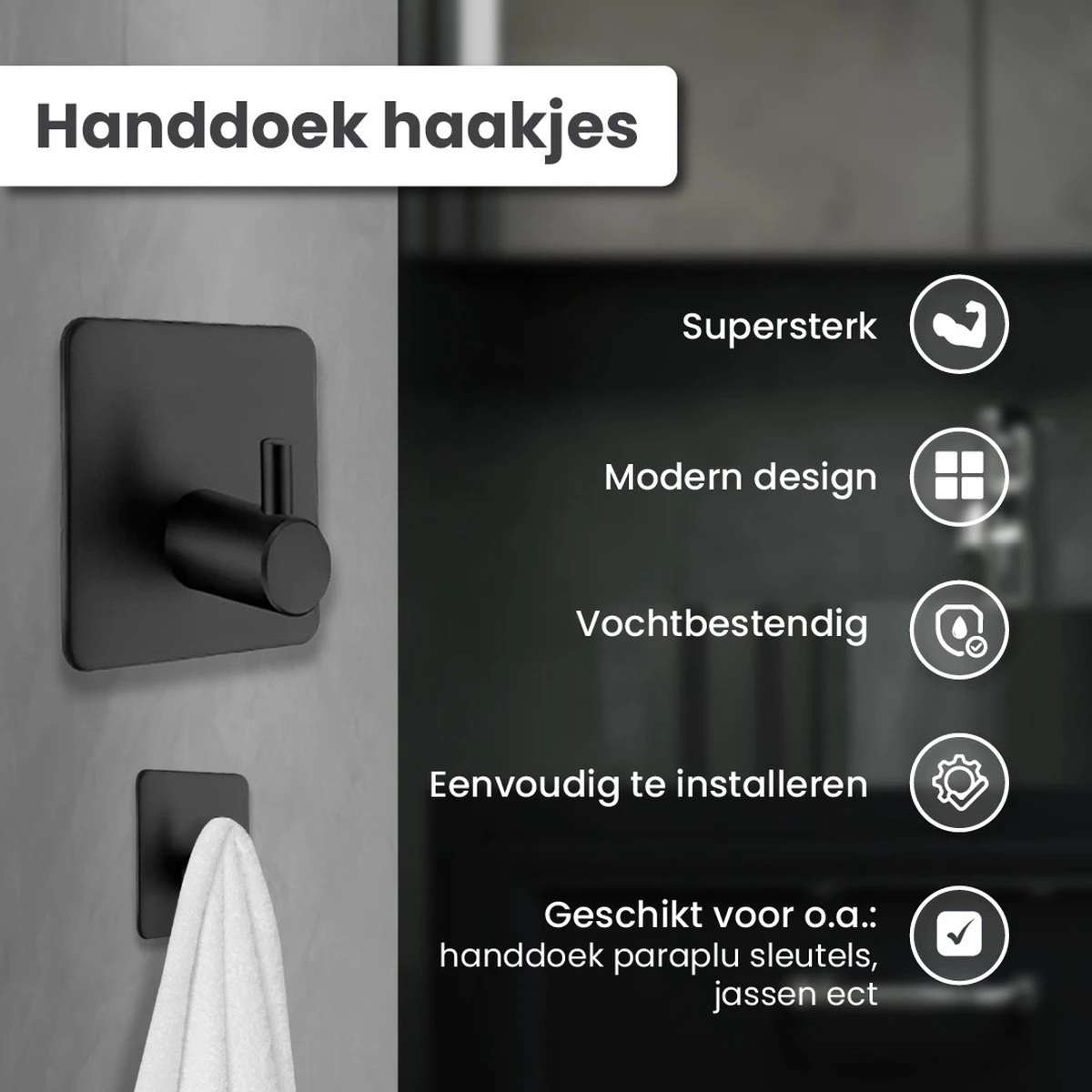 Dubbele Doucherek Zwart Zonder Boren – Sterke Lijmbasis - Badkamer Rek – Hoek – Doucherekjes – Incl. Schroeven – Incl. 2 Haken 5 Dubbele Doucherek Zwart Zonder Boren – Sterke Lijmbasis - Badkamer Rek – Hoek – Doucherekjes – Incl. Schroeven – Incl. 2 Haken - Afbeelding 3