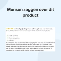 Doucherek Hangend - Ophangbaar Doucherek - Mat Zwart - Badkamerrek - Zonder Boren - Doucherek Aan Douchewand - Doucherekje -Badkamer Product Winkel 1200x1200 1737