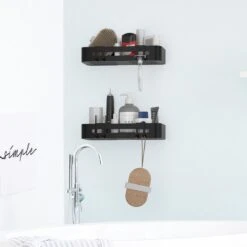 Doucherekje Van Sanicraft® - Doucherekje Zonder Boren - Geschikt Voor Elk Type Muur - Hangend - Roestvrij - 2 Stuks - Zwart 13 Doucherekje Van Sanicraft® - Doucherekje Zonder Boren - Geschikt Voor Elk Type Muur - Hangend - Roestvrij - 2 Stuks - Zwart -Badkamer Product Winkel 1200x1200 1742