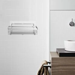 RVS Doucherek Zelfklevend Zonder Boren - Douchemand Hangend - 15KG Draagvermogen - Zilver/Chroom 17 RVS Doucherek Zelfklevend Zonder Boren - Douchemand Hangend - 15KG Draagvermogen - Zilver/Chroom -Badkamer Product Winkel 1200x1200 1785