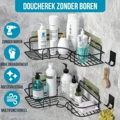 Strex Doucherek Hoekvorm - 2 Stuks - Bevestigen Zonder Boren Of Schroeven 13 Strex Doucherek Hoekvorm - 2 Stuks - Bevestigen Zonder Boren Of Schroeven -Badkamer Product Winkel 1200x1200 1798