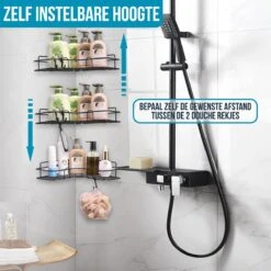 Strex Doucherek Hoekvorm - 2 Stuks - Bevestigen Zonder Boren Of Schroeven 16 Strex Doucherek Hoekvorm - 2 Stuks - Bevestigen Zonder Boren Of Schroeven -Badkamer Product Winkel 1200x1200 1800