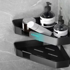 Luxe Doucherek Zonder Boren – 1/2/3 Laags – 32 Cm – Hangend – Aluminium – Zwart 25 Luxe Doucherek Zonder Boren – 1/2/3 Laags – 32 Cm – Hangend – Aluminium – Zwart -Badkamer Product Winkel 1200x1200 1815