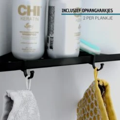 Vannons - Doucherek - Doucherek Hangend - Doucheplankje - Metaal - Set Van 2 - Zwart 16 Vannons - Doucherek - Doucherek Hangend - Doucheplankje - Metaal - Set Van 2 - Zwart -Badkamer Product Winkel 1200x1200 1888