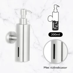 VDN Stainless Zeeppompje - Zeepdispenser Wandmontage - Zilver - Hangend - RVS 10 VDN Stainless Zeeppompje - Zeepdispenser Wandmontage - Zilver - Hangend - RVS -Badkamer Product Winkel 1200x1200 2024