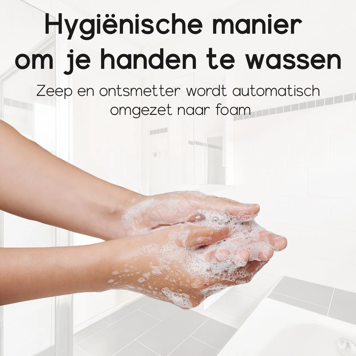Royal WM - Automatische Zeepdispenser - 300ml - Zwart - Wandmontage - Sensor 5 Royal WM - Automatische Zeepdispenser - 300ml - Zwart - Wandmontage - Sensor - Afbeelding 3