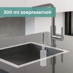 Mizzo Zeepdispenser 300ML - Zeeppompje - Inbouw Keukenblad - Chroom -Badkamer Product Winkel 1200x1200 2037
