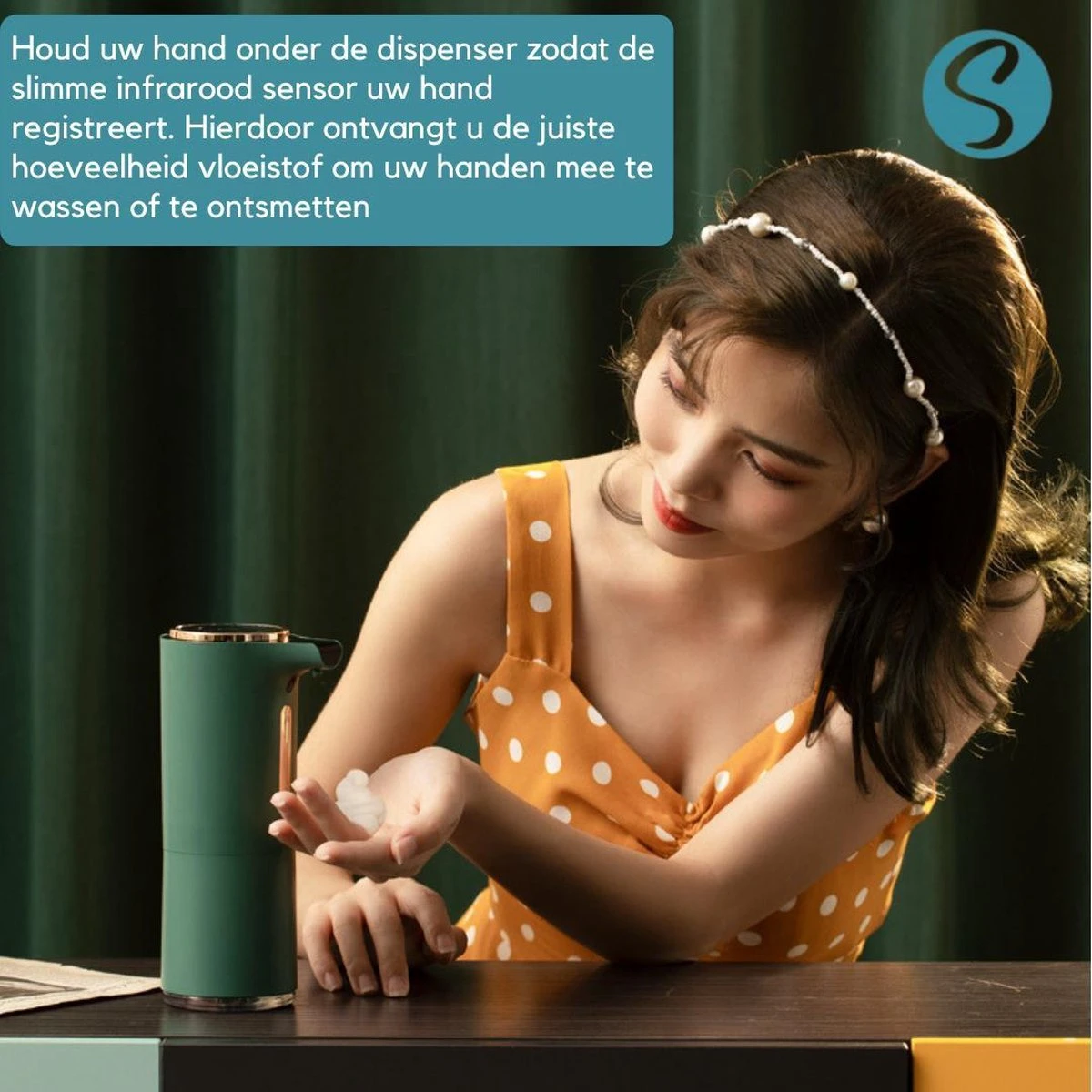 Green Lush Comfort - Automatische Zeepdispenser Voor Desinfecterende Gel - Desinfectie Dispenser - No Touch Zeep Pomp - Handsfree Zeeppomp Elektrisch - Sensor - Hygiënisch - Keuken - Badkamer - Toilet 4 Green Lush Comfort - Automatische Zeepdispenser Voor Desinfecterende Gel - Desinfectie Dispenser - No Touch Zeep Pomp - Handsfree Zeeppomp Elektrisch - Sensor - Hygiënisch - Keuken - Badkamer - Toilet - Afbeelding 2