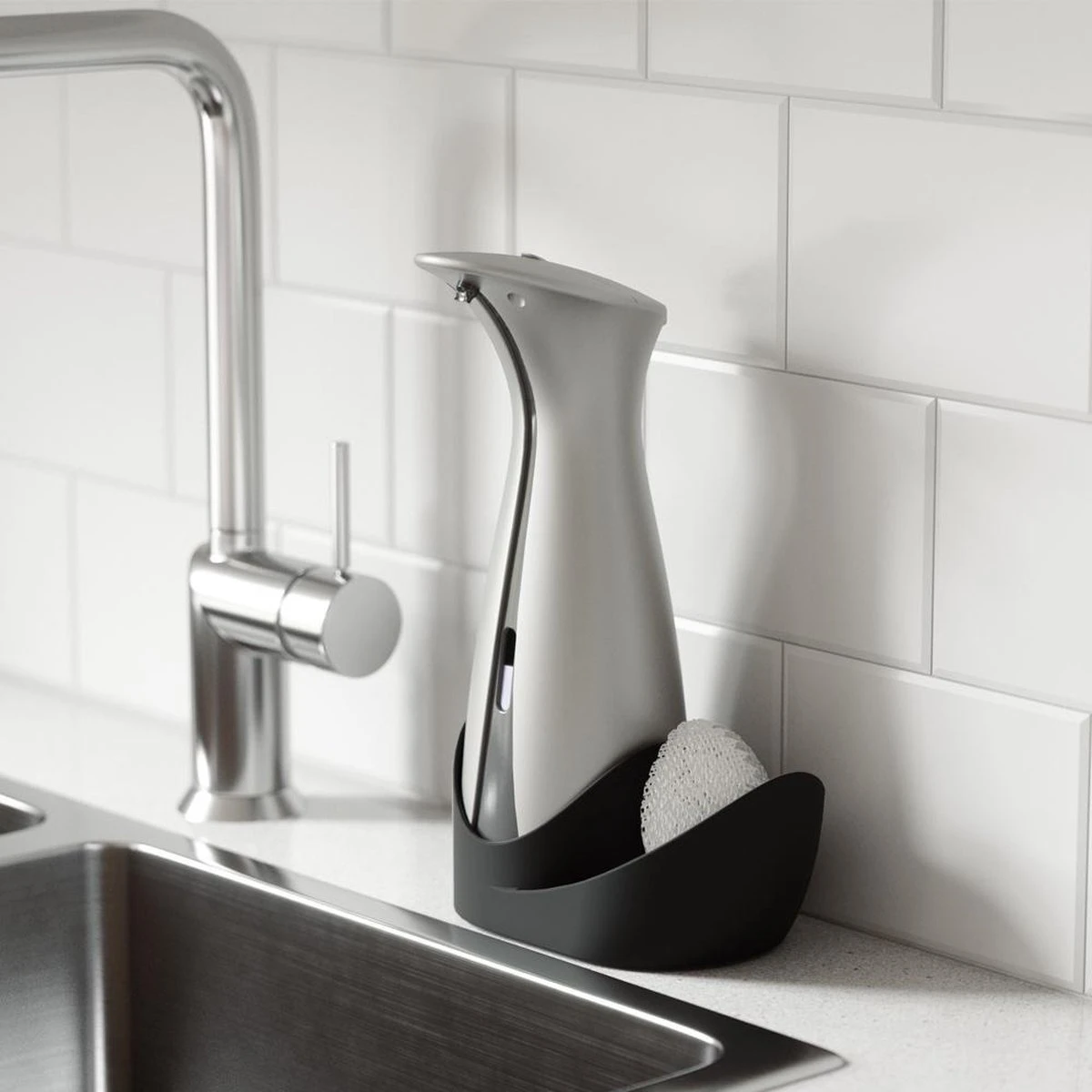 Umbra Zeepdispenser Met Sensor En Sponsbakje Grijs - Grijs 11 Umbra Zeepdispenser Met Sensor En Sponsbakje Grijs - Grijs - Afbeelding 9