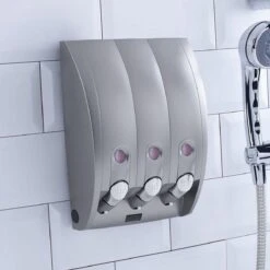 Zeepdispenser - Muur - Zeeppompje - 3 Kamer - 3 Reservoirs - 3 X 350ml - Hangend - Wandmontage -Badkamer Product Winkel 1200x1200 2057