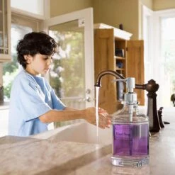 Wonix® - Zeepdispenser - Zeeppompje - Transparant Glas - RVS Pompkop - Met Stickers - 350ml - 2 Stuks -Badkamer Product Winkel 1200x1200 2078