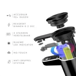 101Products Automatische Zeepdispenser - USB Oplaadbaar - Zeepdispenser Met Sensor - Zeeppompje - Zwart 15 101Products Automatische Zeepdispenser - USB Oplaadbaar - Zeepdispenser Met Sensor - Zeeppompje - Zwart -Badkamer Product Winkel 1200x1200 2085