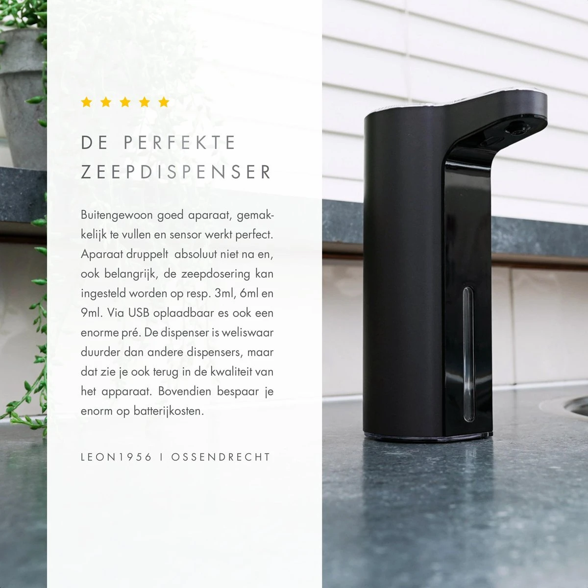 101Products Automatische Zeepdispenser - USB Oplaadbaar - Zeepdispenser Met Sensor - Zeeppompje - Zwart 12 101Products Automatische Zeepdispenser - USB Oplaadbaar - Zeepdispenser Met Sensor - Zeeppompje - Zwart - Afbeelding 10