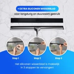 Douchewisser Met Ophangsysteem - Raamwisser - Raamtrekker - RVS - Extra Siliconen Strip -Badkamer Product Winkel 1200x1200 2142