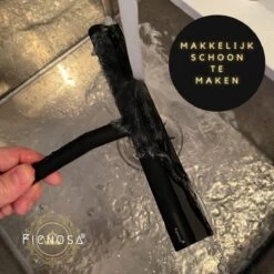 Fienosa Douchewisser Anti Kras Siliconen - Zachte Glashaak - Zwart -Badkamer Product Winkel 1200x1200 2166