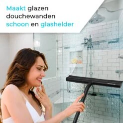 Minismus Extra Brede Douchewisser Met Magneethouder Ophangsysteem Ophanghaak - 33 Cm Breed - Zwart -Badkamer Product Winkel 1200x1200 2178